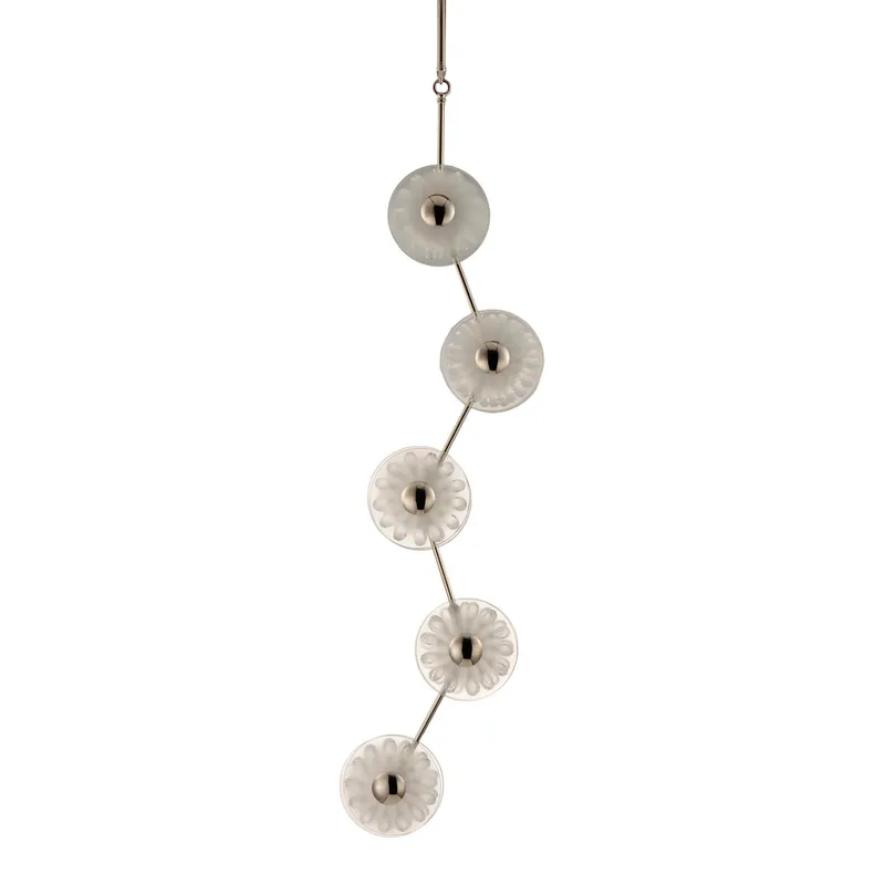 Studio M SM23875FTCLPN Peony 10-Light LED Pendant in Polished Nickel