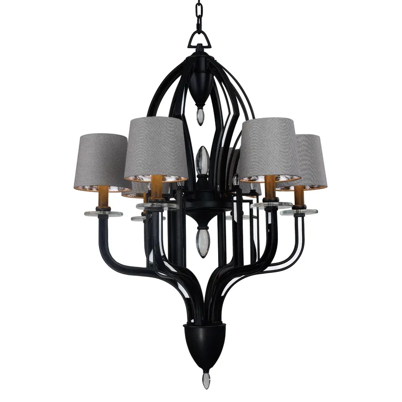 Studio M SM23336MTAR Hermitage 6-Light Pendant in Anthracite