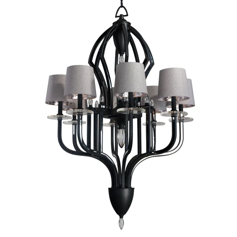 Studio M SM23338MTAR Hermitage 8-Light Pendant in Anthracite