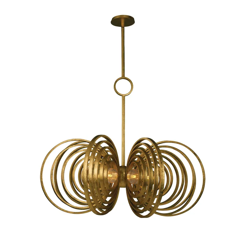 Studio M SM23636CRGL Frequency 6-Light Pendant in Gold Leaf