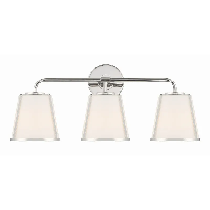 Fulton 23.25'' Polished Nickel Bathroom Vanity Silver 23.25"W x 9.5"H x 7.5"D