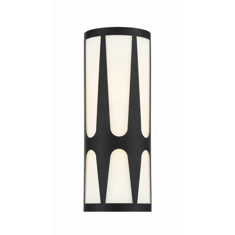 Royston 6.75'' Black Sconce Black 6.75"W x 17.75"H x 3.5"D