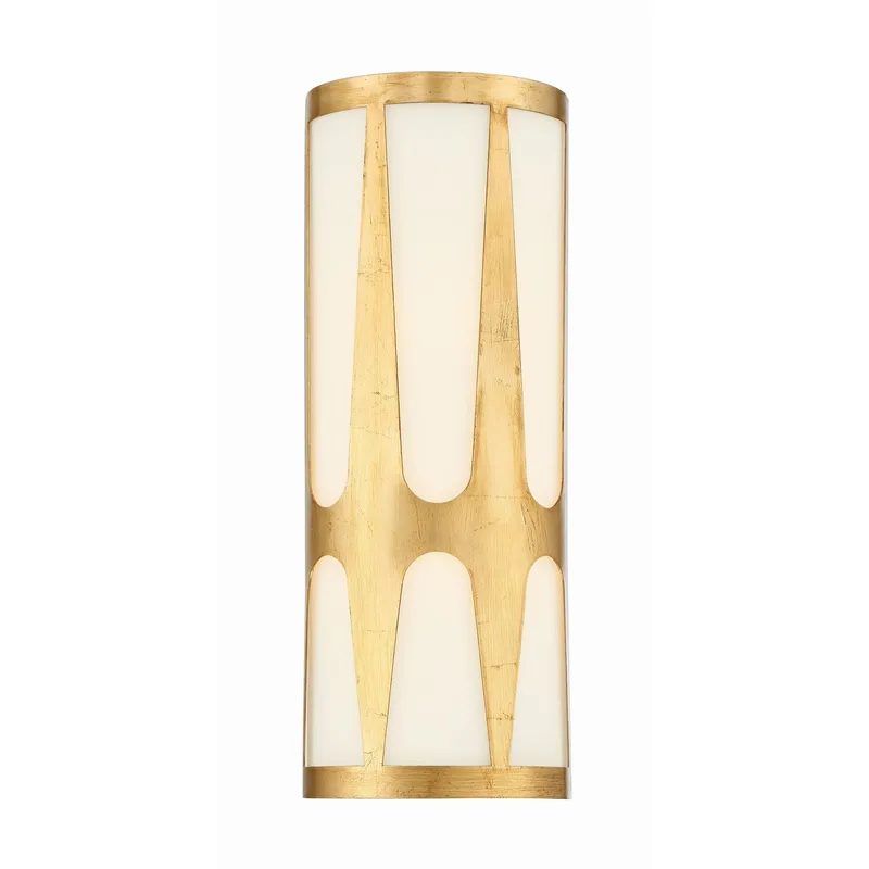 Royston 6.75'' Antique Gold Sconce Gold 6.75"W x 17.75"H x 3.5"D