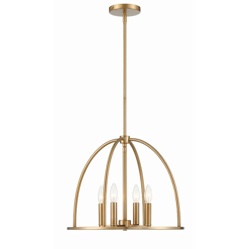 Abbott 18.25'' Vibrant Gold Chandelier Gold 18.25"W x 14.75"H x 18.25"D