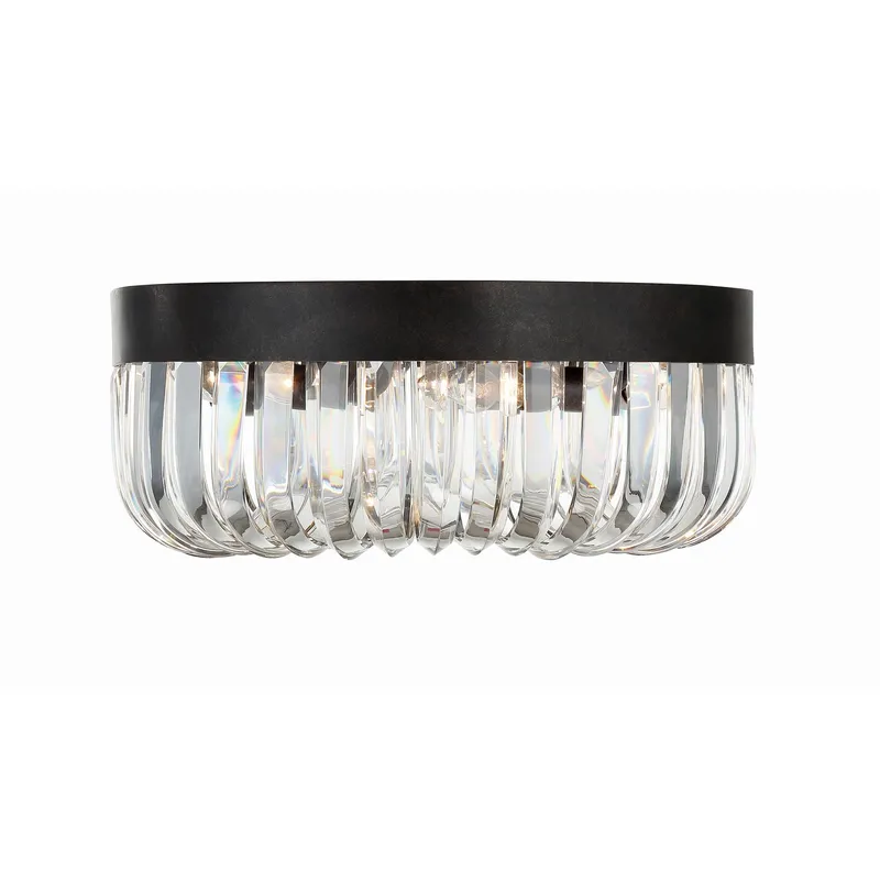 Alister 15.25'' Charcoal Bronze Flush Mount Bronze 15.25"W x 6"H x 15.25"D