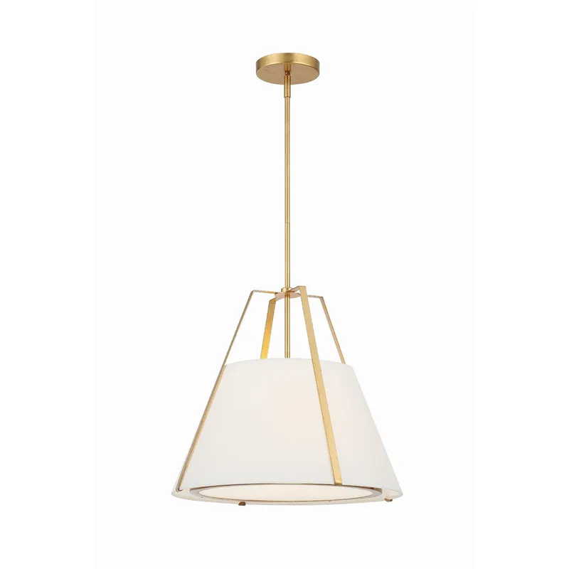 Fulton 20'' Antique Gold Pendant Gold 20"W x 18.5"H x 20"D