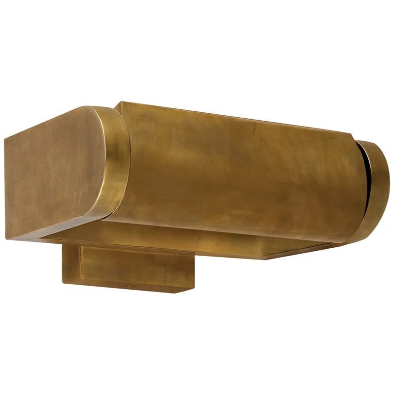 Thomas O'Brien David 7" Art Light in Hand-Rubbed Antique Brass Wall Light W7" x H3.75"
