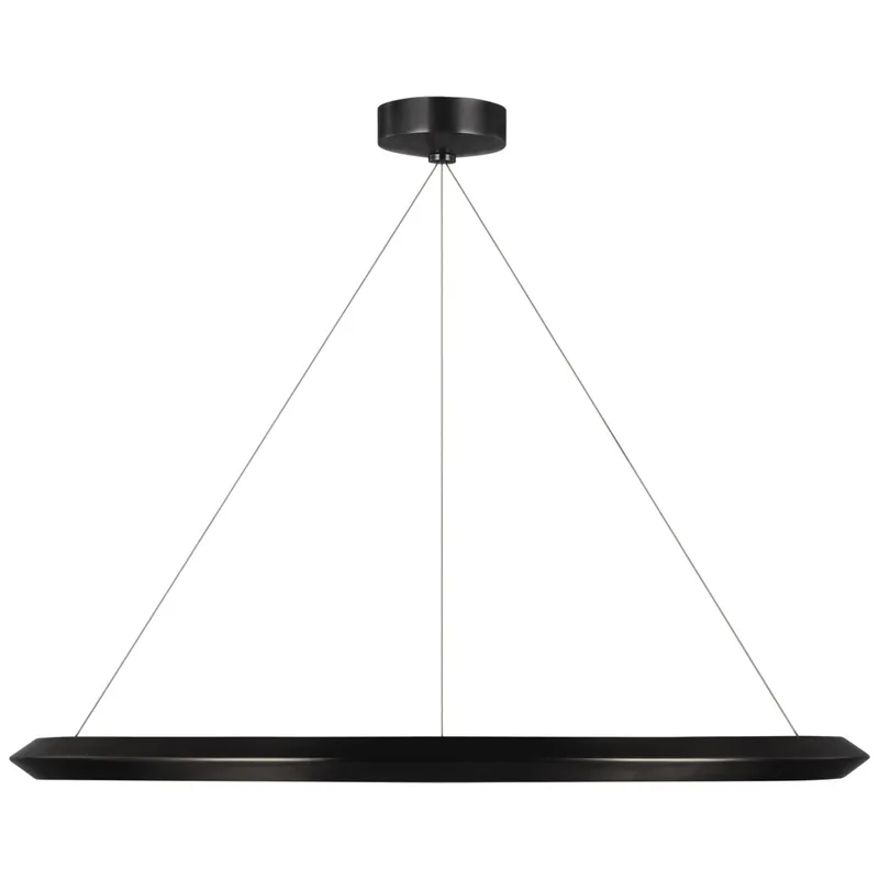 Peter Bristol Encircle 38" Ring Chandelier in Bronze Ceiling Light W38"