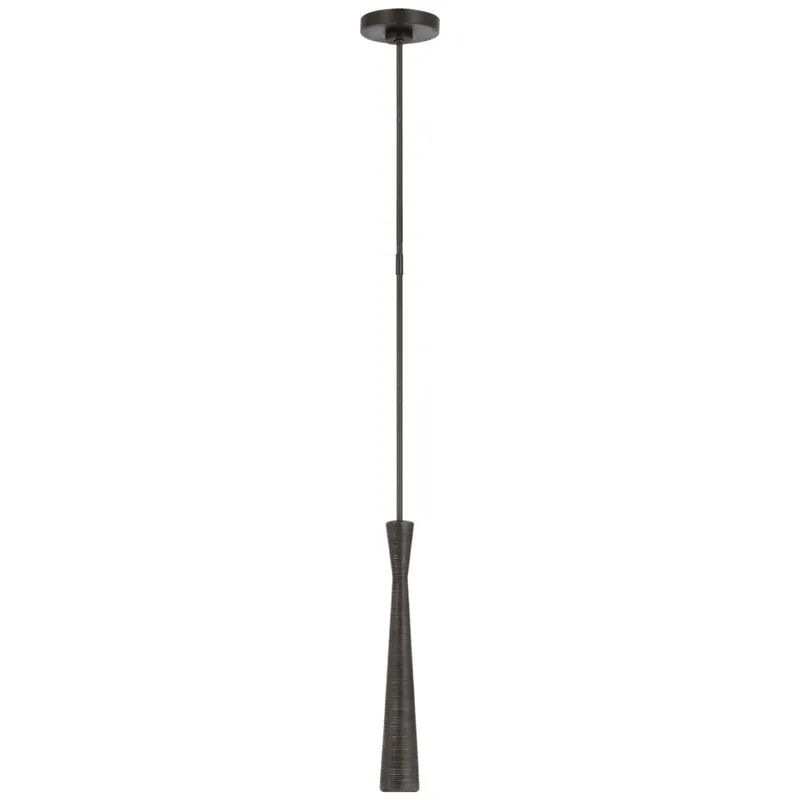 Kelly Wearstler Utopia Mini Pendant in Aged Iron Ceiling Light W2.25"