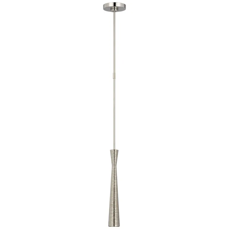 Kelly Wearstler Utopia Mini Pendant in Polished Nickel Ceiling Light W2.25"