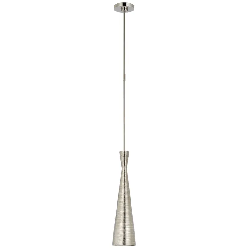 Kelly Wearstler Utopia 5" Pendant in Polished Nickel Ceiling Light W5"