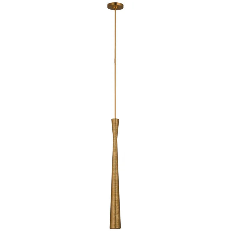 Kelly Wearstler Utopia Tall Pendant in Gild Ceiling Light W3.25"