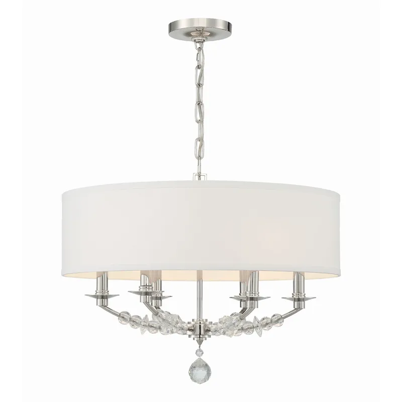 Mirage 24'' Polished Nickel Chandelier Silver 24"W x 18.5"H x 24"D