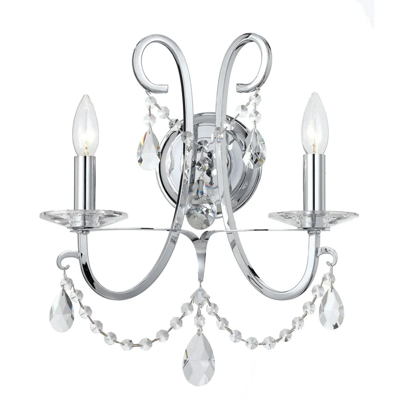 Othello 14'' Polished Chrome Sconce Silver 14"W x 16"H x 6"D