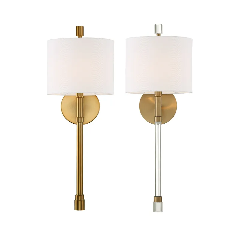 Rachel 8'' Vibrant Gold Sconce Gold 8"W x 22"H x 7"D