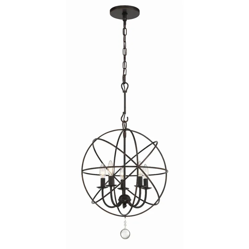 Solaris 17'' English Bronze Chandelier Bronze 17"W x 23"H x 17"D