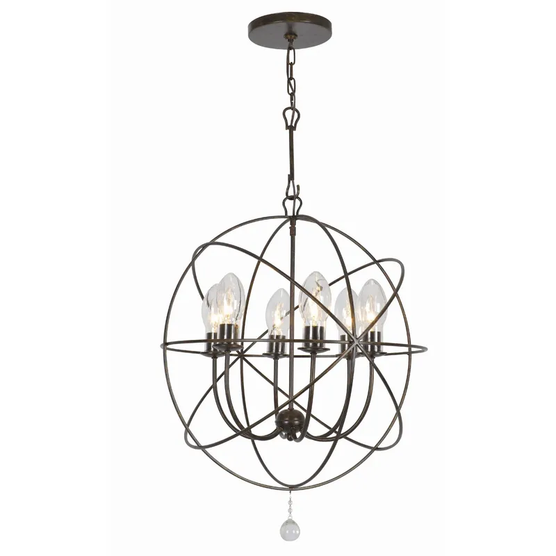 Solaris 22.5'' English Bronze Outdoor Chandelier Bronze 22.5"W x 27.5"H x 22.5"D