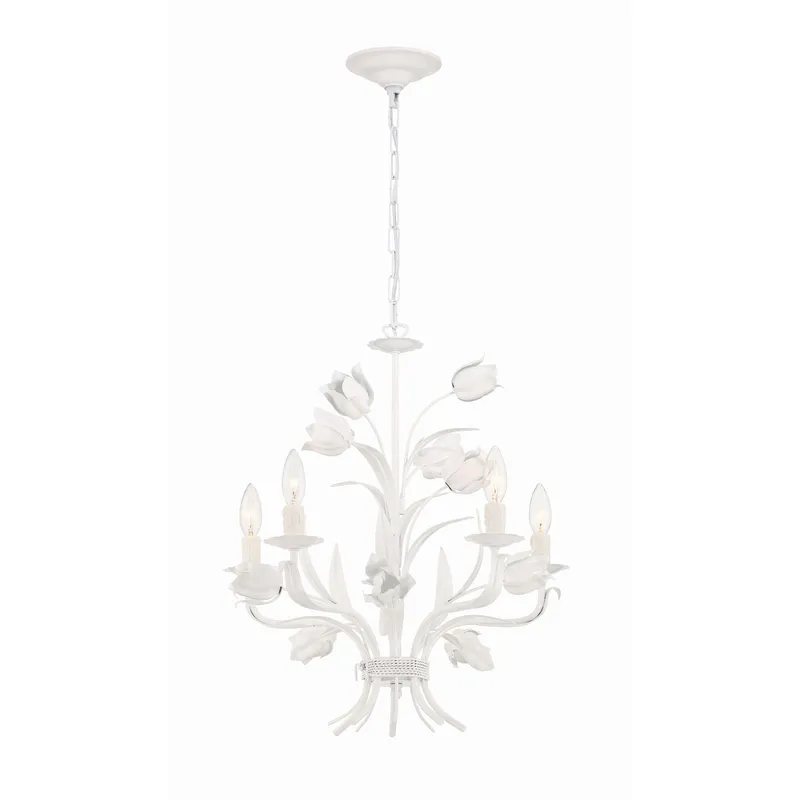 Southport 20'' Wet White Chandelier White 20"W x 22"H x 20"D