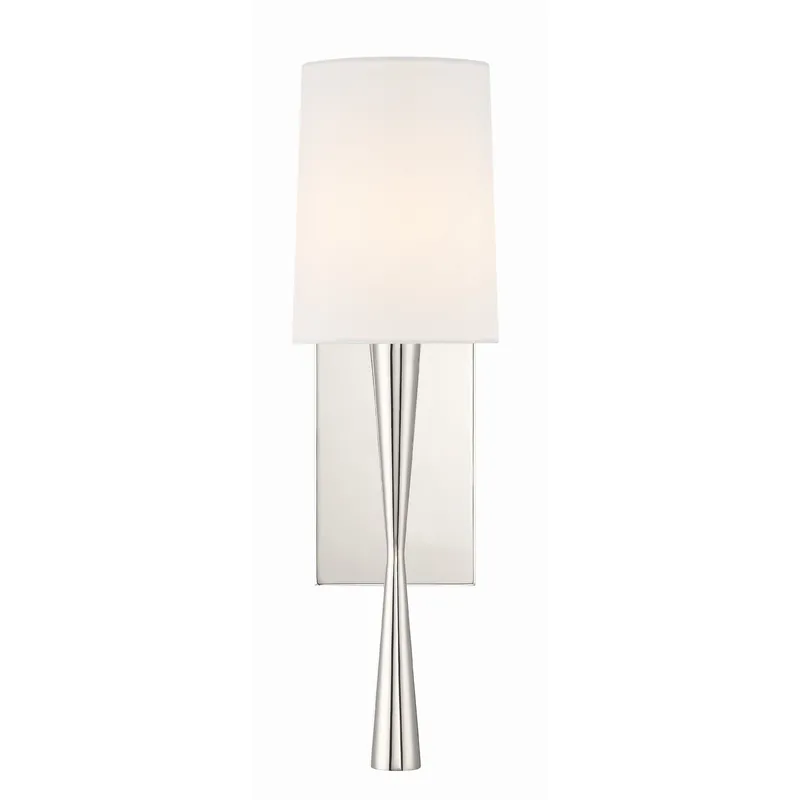 Trenton 5.5'' Polished Nickel Sconce Silver 5.5"W x 18.5"H x 6.5"D