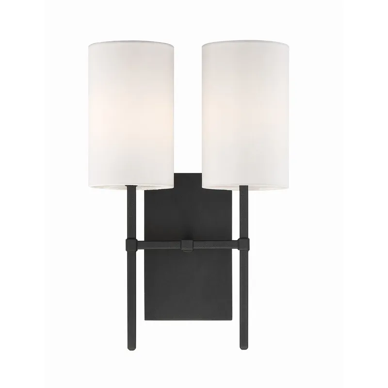 Veronica 11'' Black Forged Sconce Black 11"W x 16.5"H x 6"D