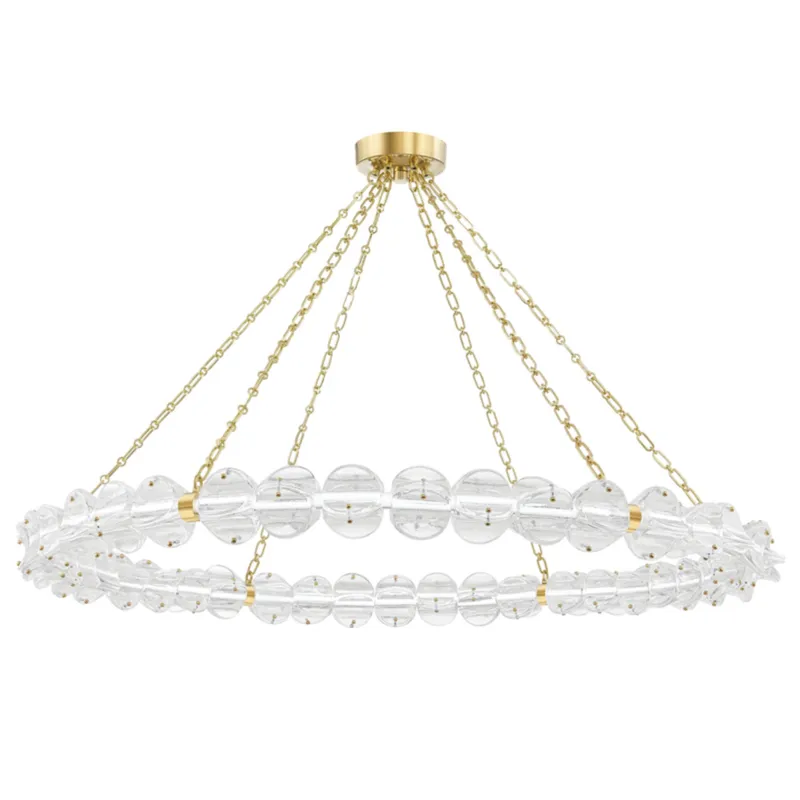 Lindley 1-Light Chandelier in Aged Brass 55W x 4.63H