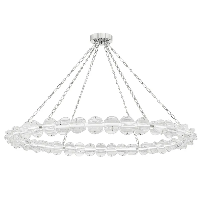 Lindley 1-Light Chandelier in Polished Nickel 55W x 4.63H