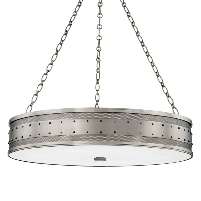 Gaines 6-Light Chandelier in Historic Nickel 30W x 7H