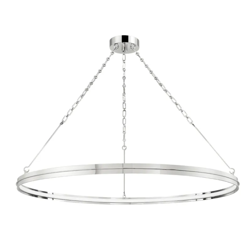 Rosendale 1-Light Chandelier in Polished Nickel 42W x 2.25H