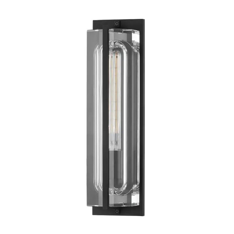 Hawkins 1-Light Wall Sconce in Black Brass 4.5W x 16.75H