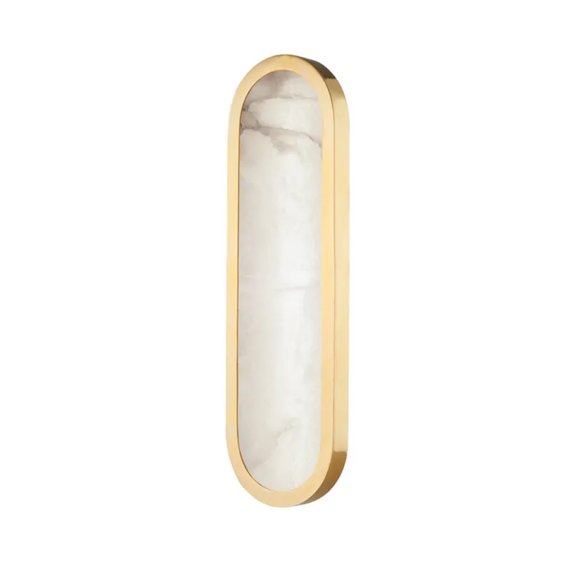Manhasset 1-Light Wall Sconce in Aged Brass 5.75W x 18.5H