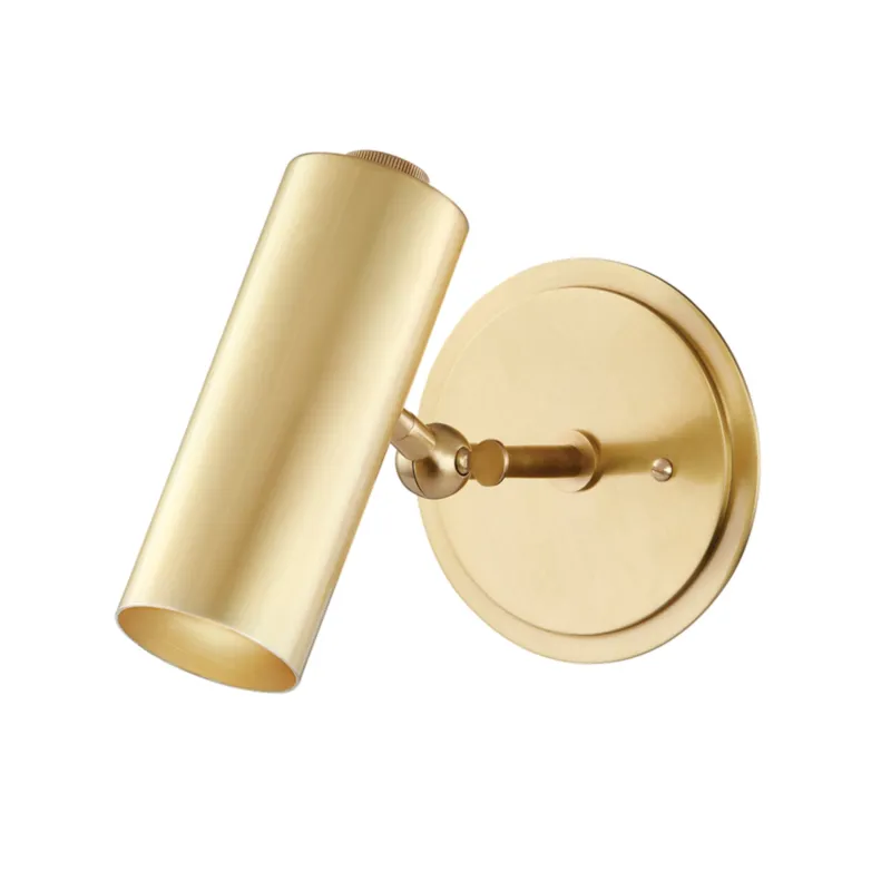 Bushwick 1-Light Wall Sconce in Aged Brass 5.5W x 7.5H