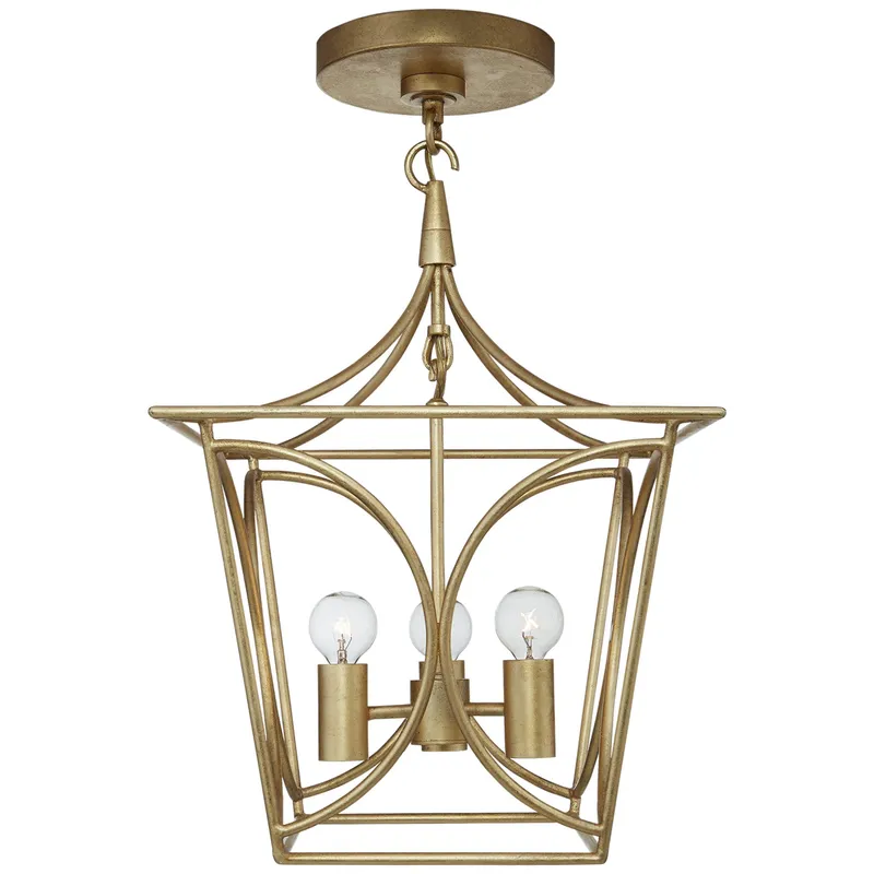 kate spade new york Cavanagh Mini Lantern in Gild Ceiling Light W11.5"