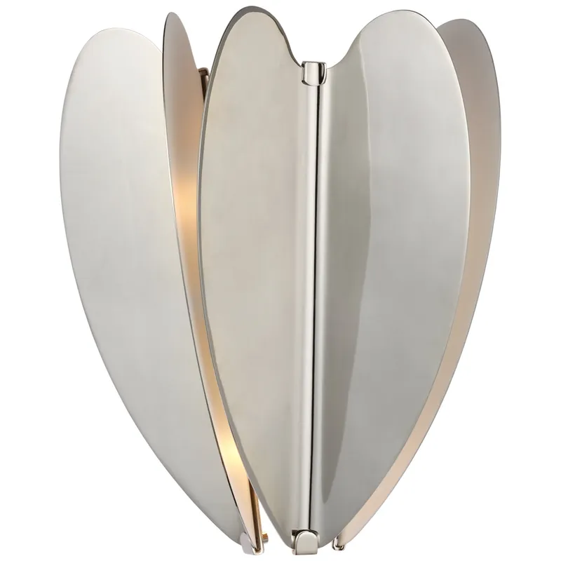 kate spade new york Danes Small Sconce in Polished Nickel Wall Light W9.5" x H11.25"