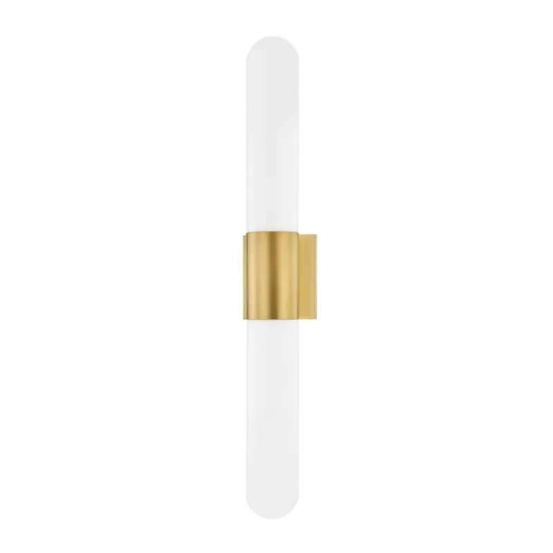 Carlin 2-Light Wall Sconce in Aged Brass 4.5W x 27H