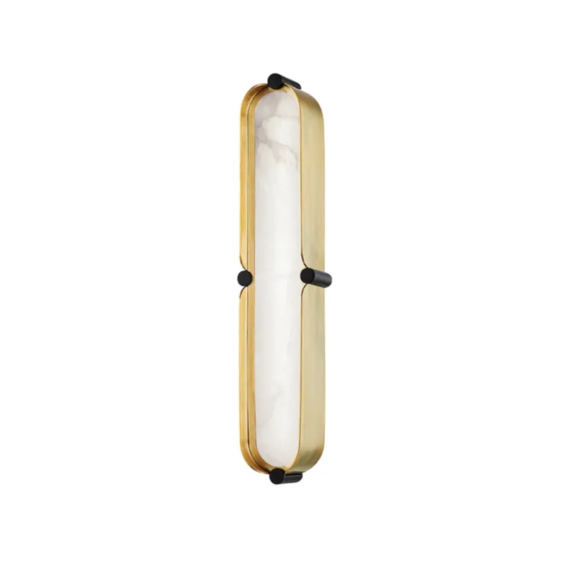 Tribeca 0-Light Bath and Vanity in Aged Brass 3.25W x 16H