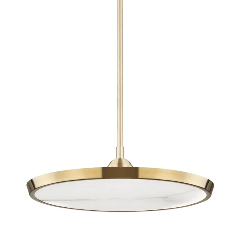 Draper 0-Light Pendant in Aged Brass 20.25W x 6H