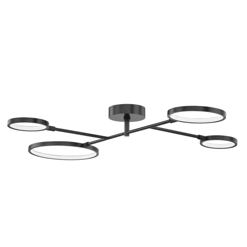 Saturn 0-Light Semi Flush in Old Bronze 43L x 34W x 4.25H