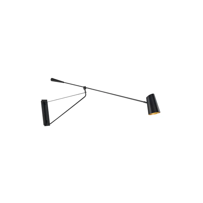 Modern Forms BL-24959-BK/GO 3000K 12 Watt Stylus LED Wall Light in Black & Gold