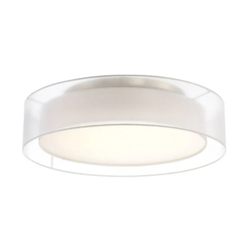 Modern Forms FM-16824-BN 3000K 31 Watt Metropolis LED Semi Flush Mount in Brushed Nickel