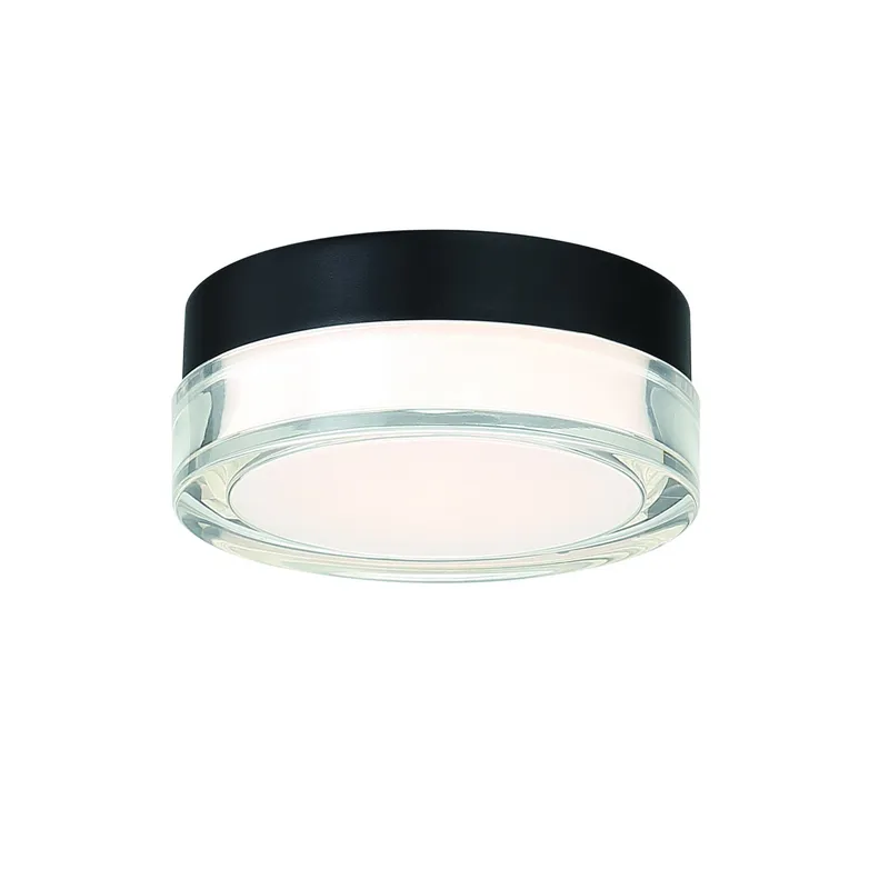 Modern Forms FM-W44809-30-BK 3000K 17 Watt Pi LED Flush Mount in Black