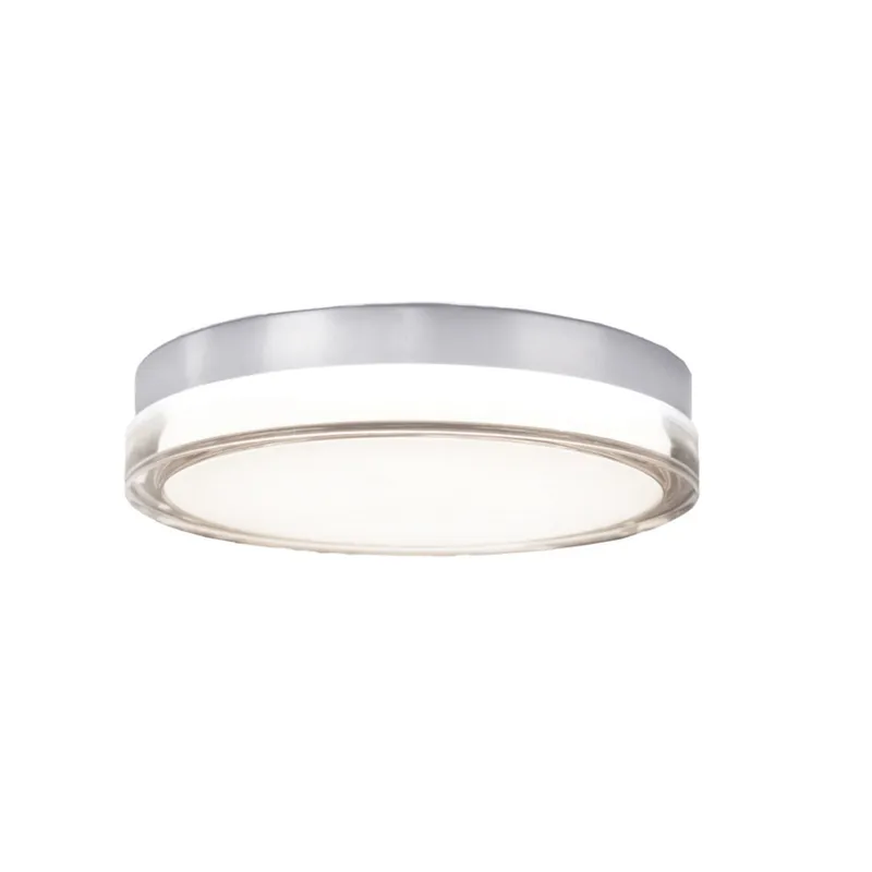 Modern Forms FM-W44812-35-SS 3500K 26 Watt Pi LED Round Flush Mount in Stainless Steel