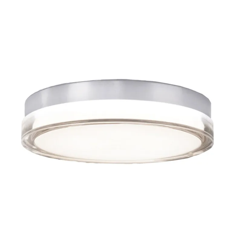 Modern Forms FM-W44815-35-SS 3500K 31 Watt Pi LED Round Flush Mount in Stainless Steel