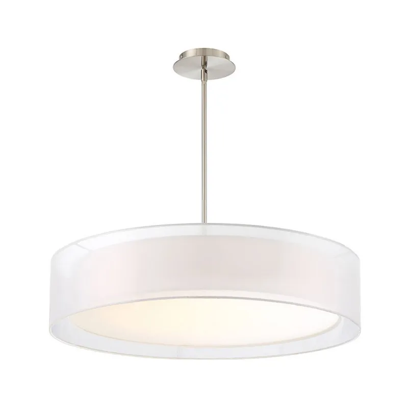 Modern Forms PD-16830-BN 3000K 47.5 Watt Metropolis LED Pendant in Brushed Nickel