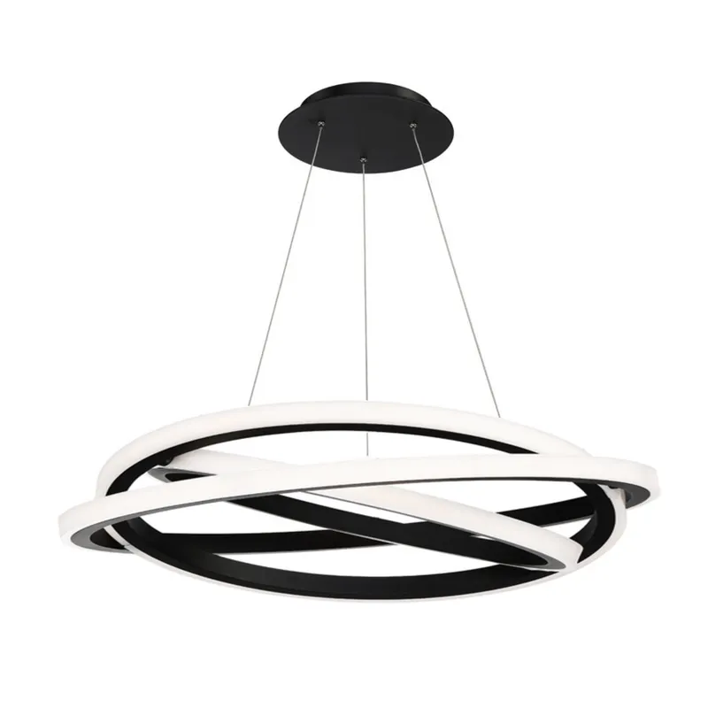 Modern Forms PD-24838-BK 3000K 82 Watt Veloce LED Chandelier in Black