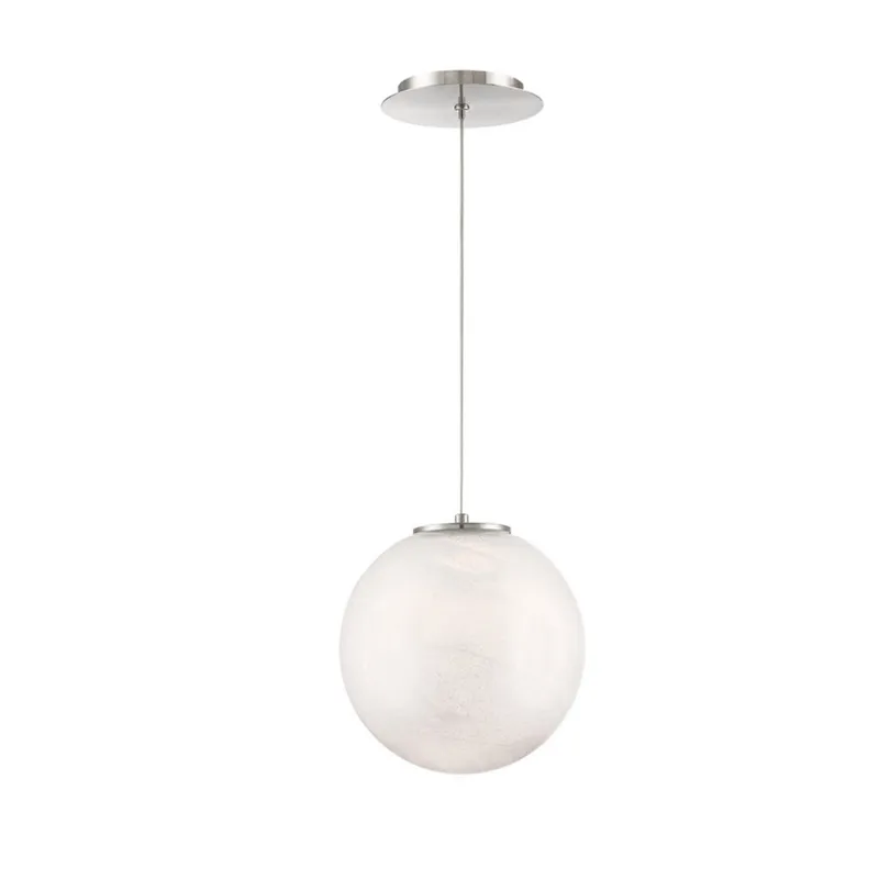 Modern Forms PD-28801-BN 3000K 7 Watt Cosmic Crystal LED Pendant in Brushed Nickel
