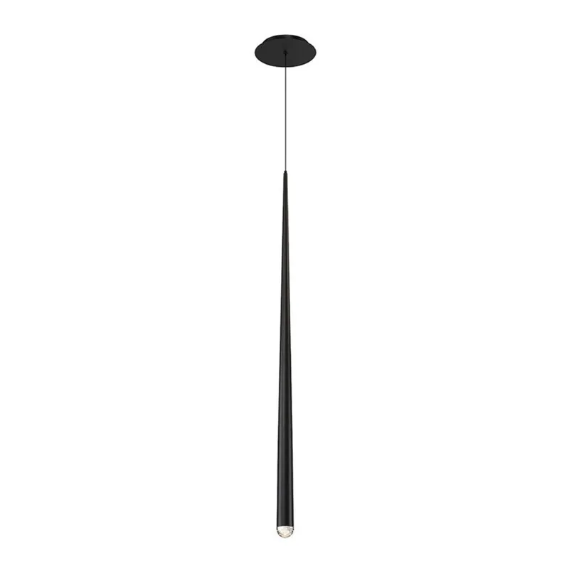 Modern Forms PD-41737-BK 3500K 7 Watt Cascade Crystal LED Pendant in Black