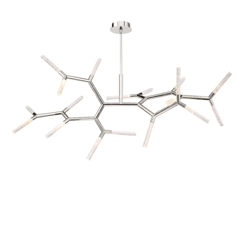 Modern Forms PD-54765-PN 3000K 46 Watt Kryptonite LED Chandelier in Polished Nickel