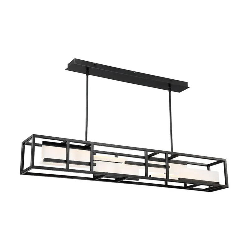Modern Forms PD-56856-BK 3000K 80 Watt Memory LED Linear Pendant in Black