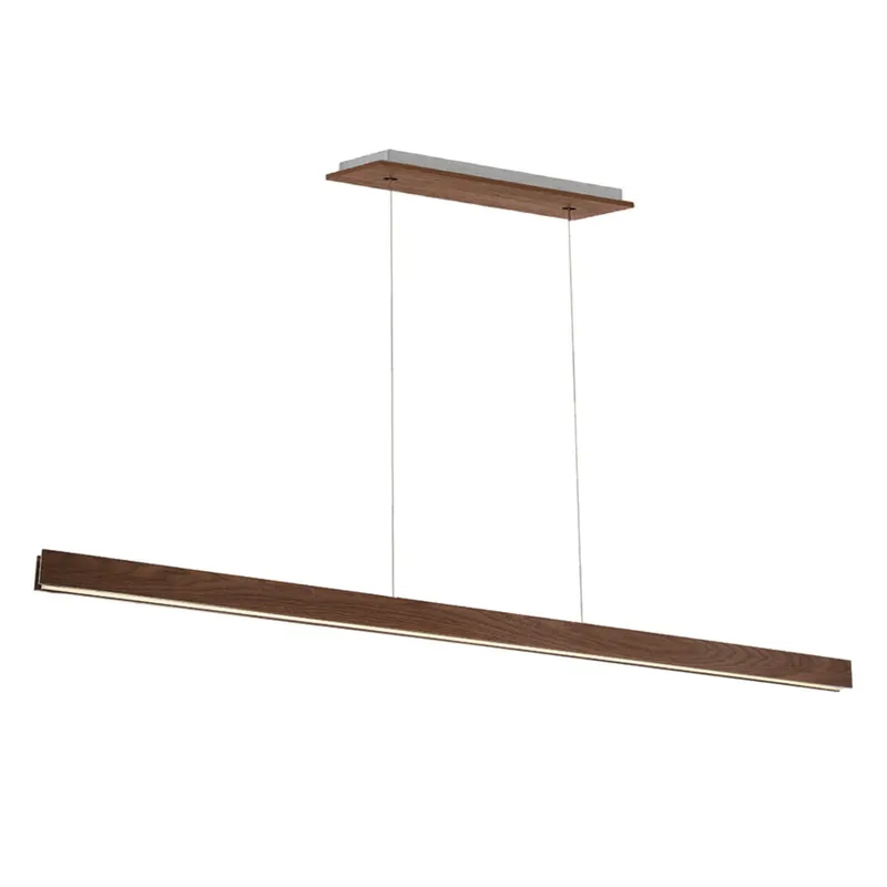Modern Forms PD-58784-DW 3000K 96 Watt Drift LED Linear Pendant in Dark Walnut