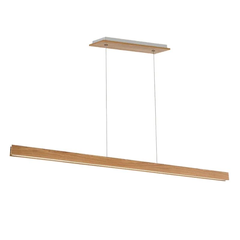 Modern Forms PD-58784-WAL 3000K 96 Watt Drift LED Linear Pendant in Walnut